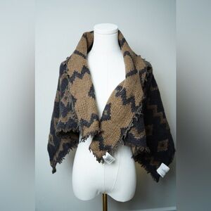 Wilfred 100% Wool Diamond Mosaic Shawl Blanket Scarf – Geometric Boho